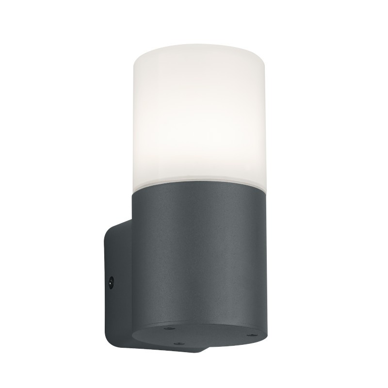 TRIO LIGHTING Zidna lampa Hoosic 224060142, Fasadna, 1 x E27, 8 x 17 cm, Antracit - bela