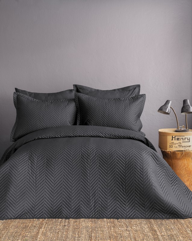 ISSIMO Set posteljine, Double, 240x260cm, Crni