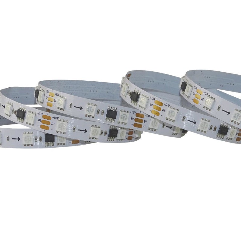 AURA-LIGHT Led traka, Pixel, 12V, 13.5W, IP65, 5050-60P-RGB, 5m, Bela