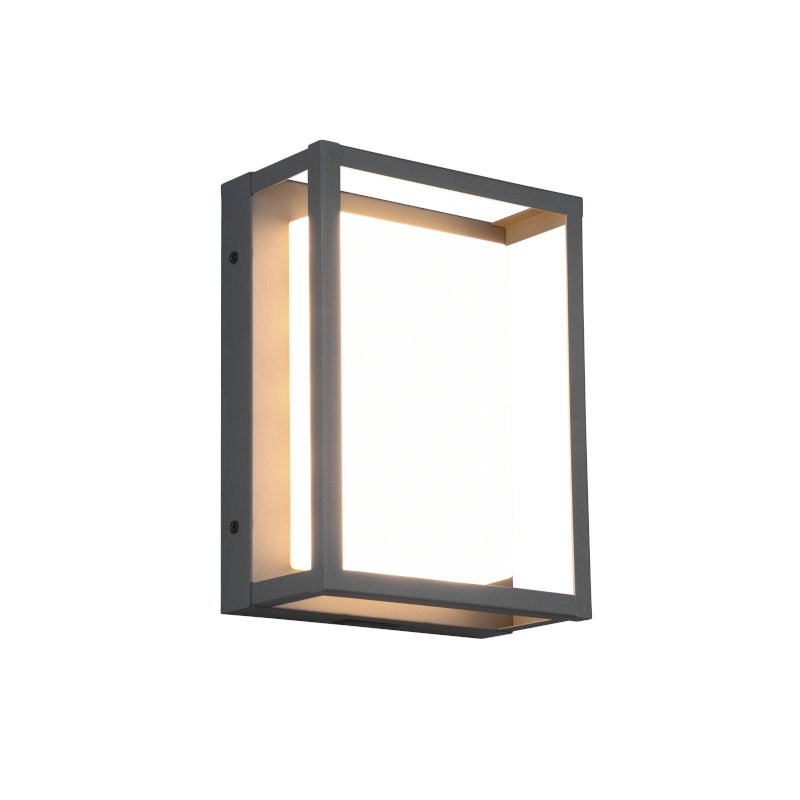 TRIO LIGHTING Zidna LED lampa Witham 277860142, Fasadna, 1 x SMD, 24 cm, Antracit