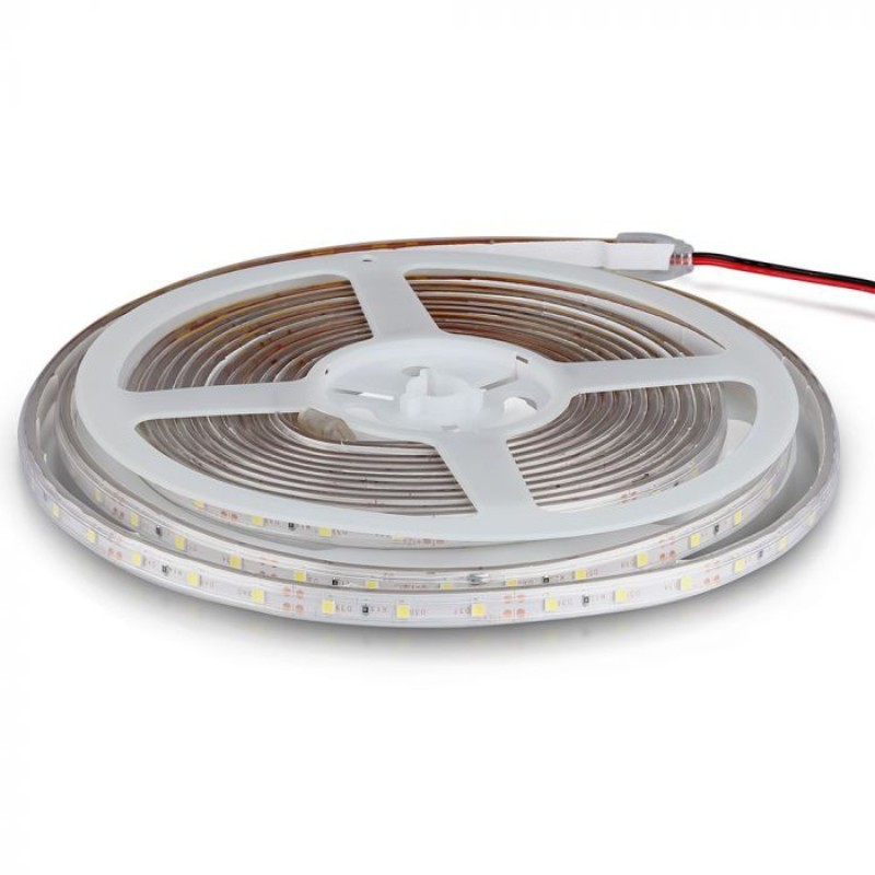 V-TAC Led traka, 4.2W, 12V, 6500K, IP65, 212031, 5m, Bela