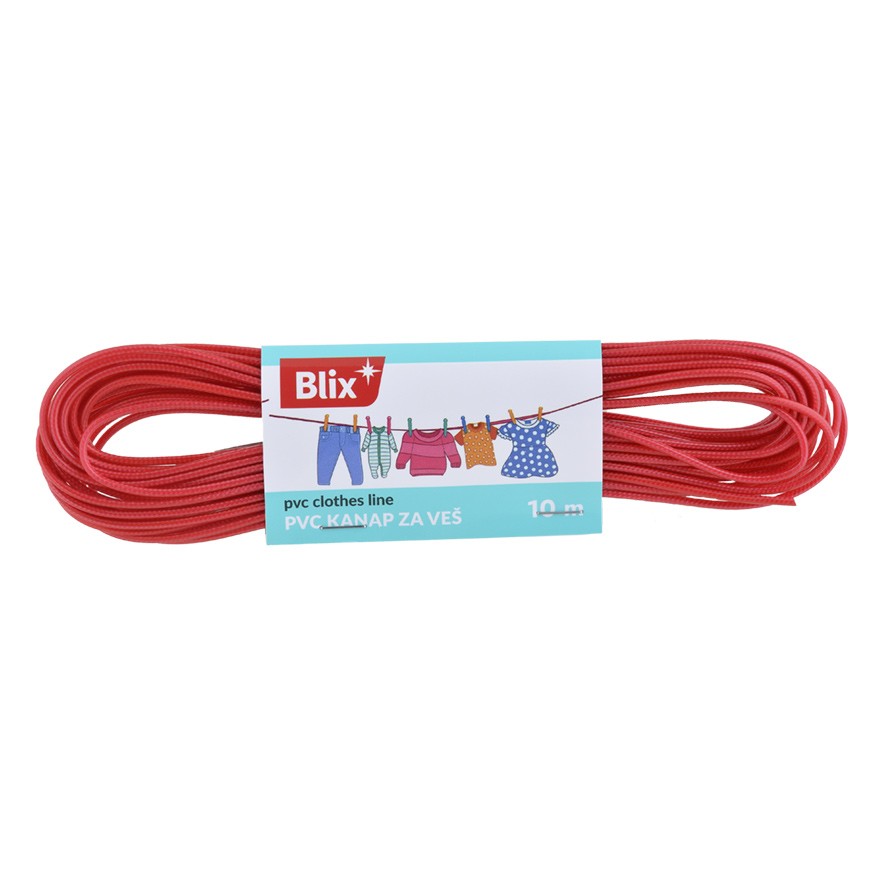 BLIX Kanap za veš Pvc, 10m, Crveni