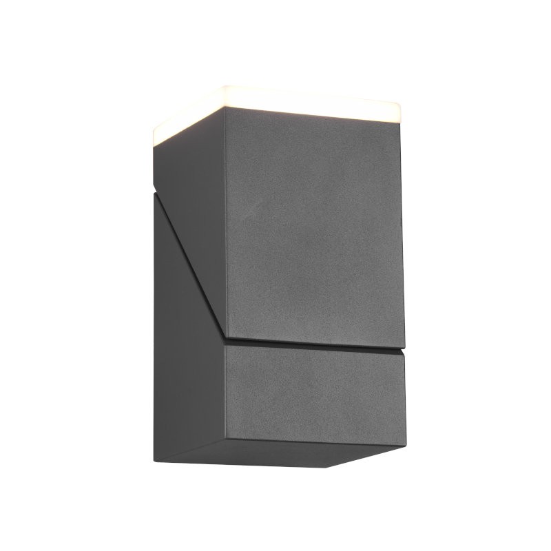 TRIO LIGHTING Zidna LED lampa Avon 270660142, Fasadna, 7W, 9 x 16 cm, Antracit