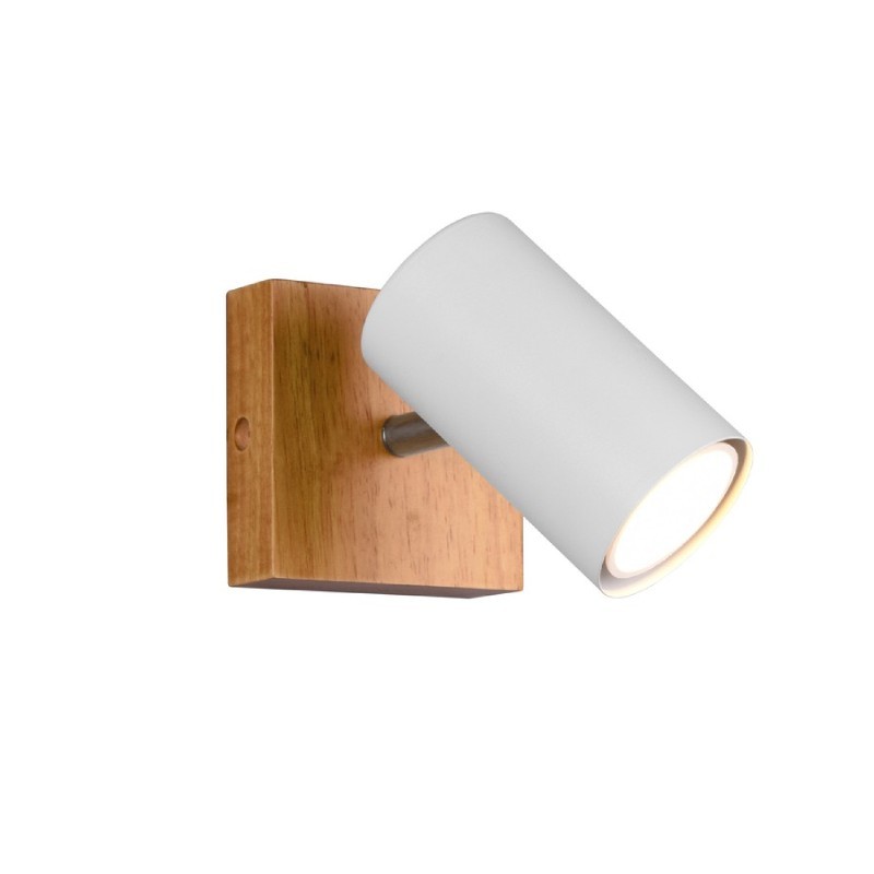 TRIO LIGHTING Spot lampa Marley 812400131, 1 x GU10, 9 x 9 cm, Mat bela - bež