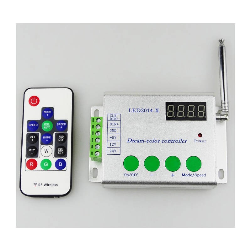 AURA-LIGHT Kontroler za LED trake Pixel RGB Dream, 300 funkcija, Sivi