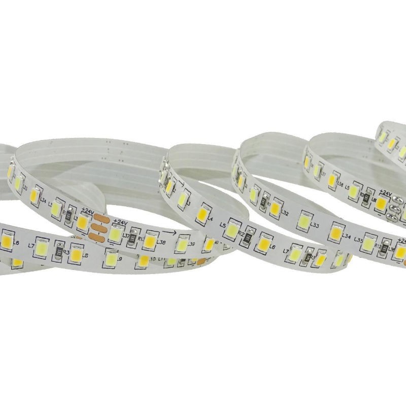 AURA-LIGHT Led traka, Dual white, CCT, 11W, 24V, IP20, 2835-120P, 5m, Bela