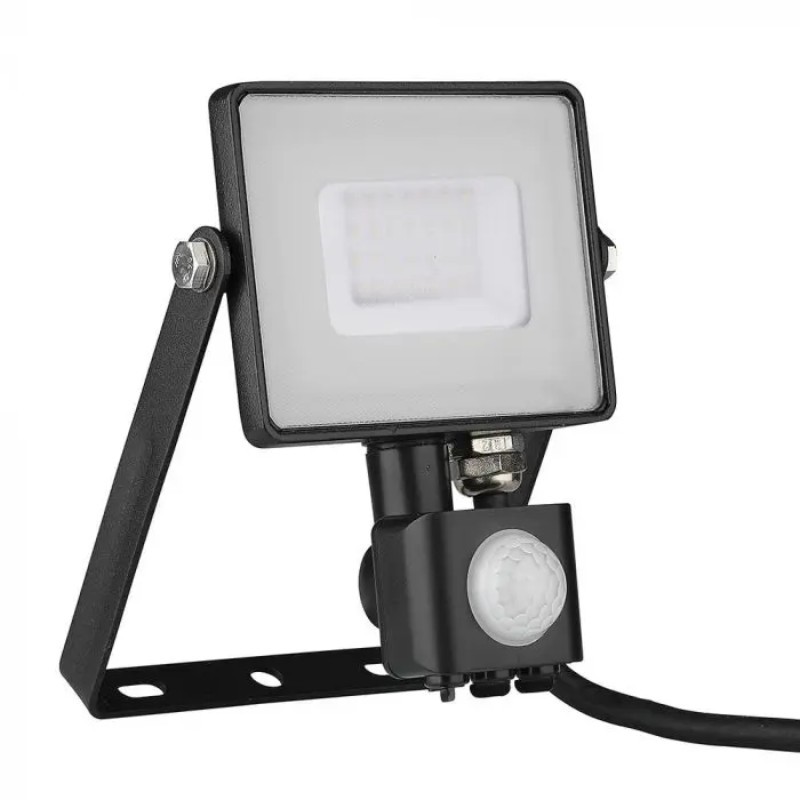 LAMBARIO LED reflektor, 30W, Senzor, 6400K, IP65, Crni