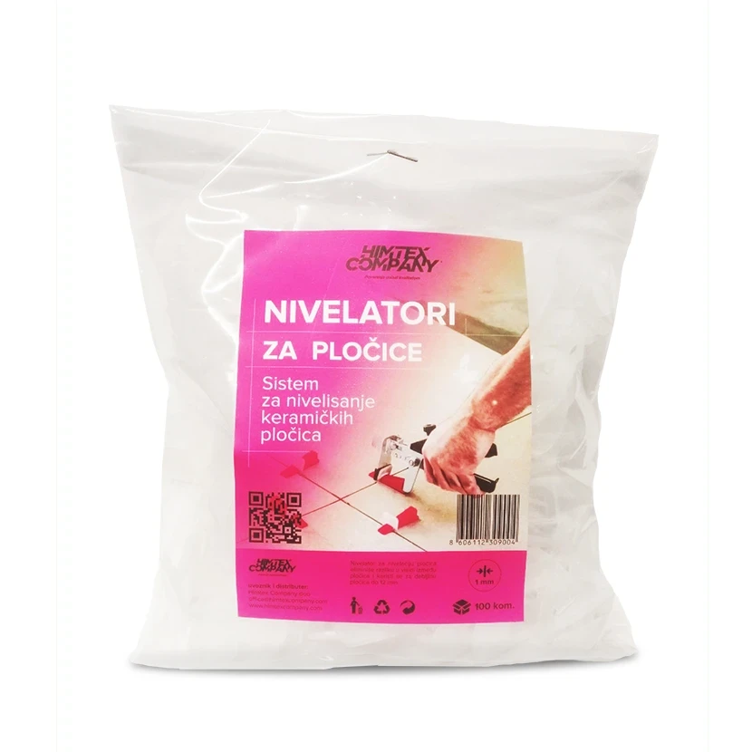 Nivelator za pločice 133101, 1.0mm, 100 komada