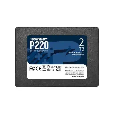 PATRIOT Memorija SSD P220S2TB25, 2.5", 500MBs, Crna