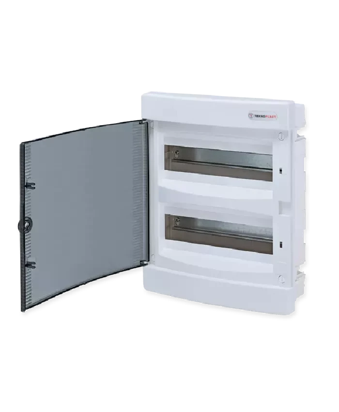 TEHNOPLAST Spratna tabla za osigurače u zid 24 U / Z-S, Bela