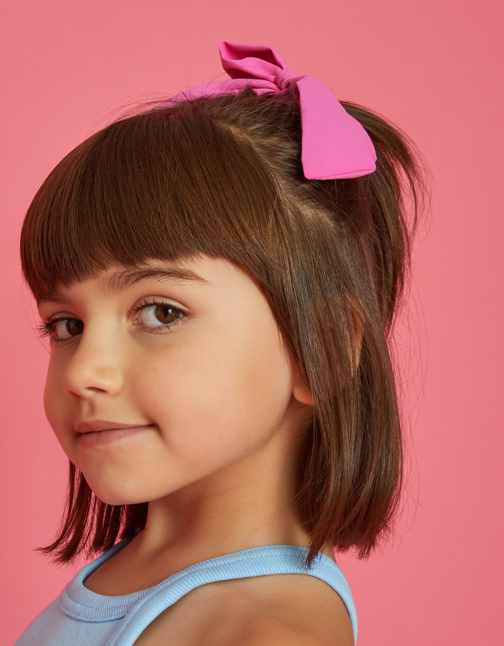 Monsoon Gumica za kosu za devojčice Bow Scrunchie, Roze