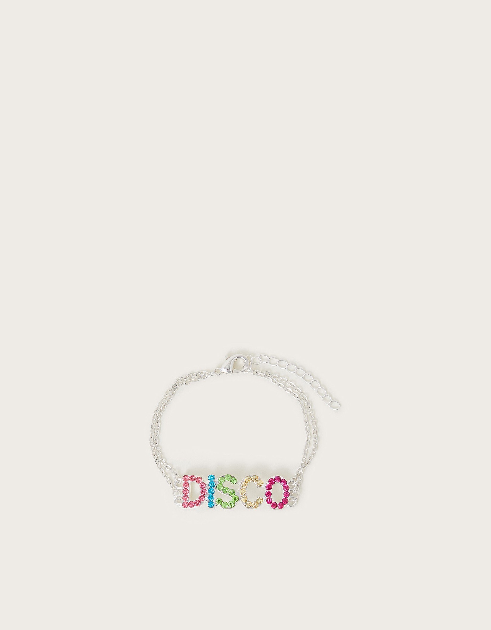 Monsoon Narukvica za devojčice Disco Letter, Šarena