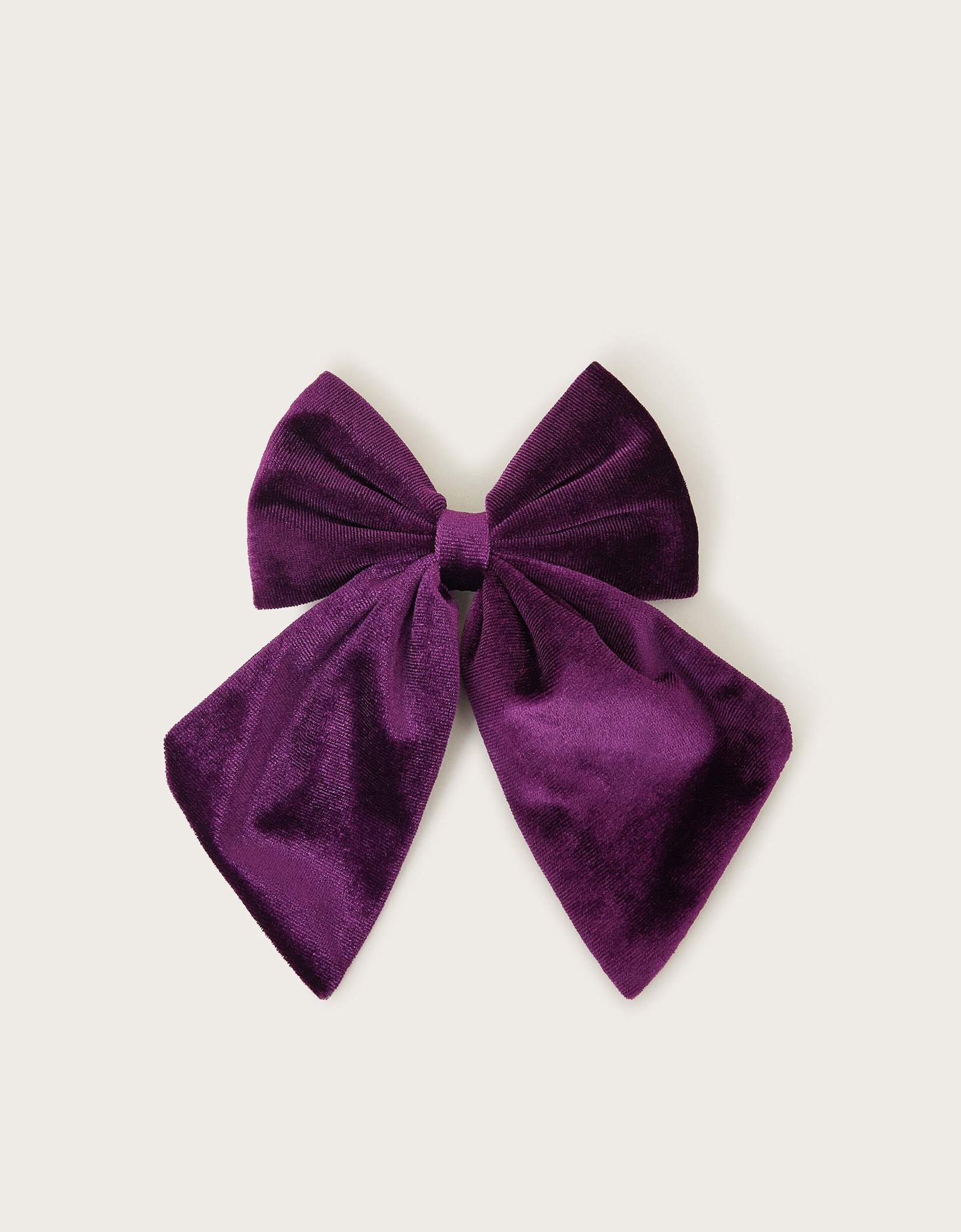 Monsoon Mašna za kosu za devojčice Velvet Long Bow Tie, Ljubičasta