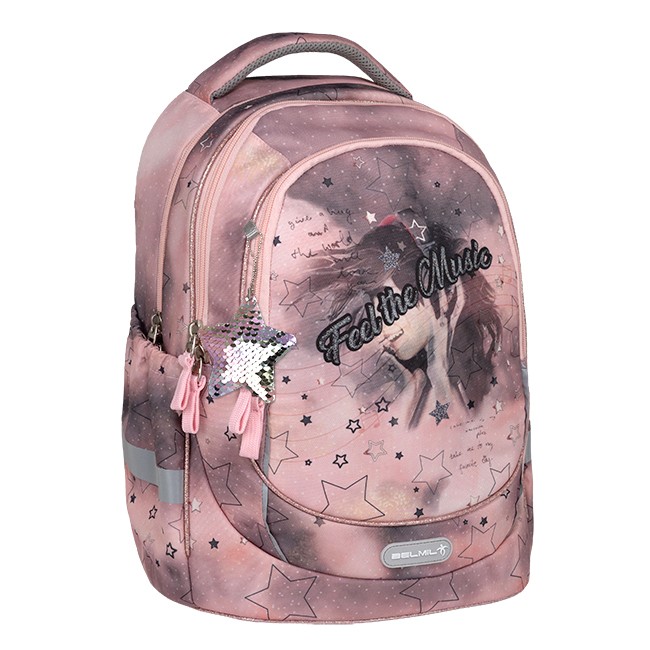 Belmil Ranac za devojčice Feel the music 338-87, 17 L, Roze