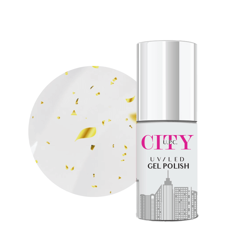 Urban Pro Završni sjaj za trajni lak City Hybrid Top Coat, 7ml, Gold Stars