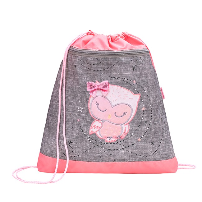 Belmil Sportska torba za devojčice Little Owl 336-91, Sivo-roze