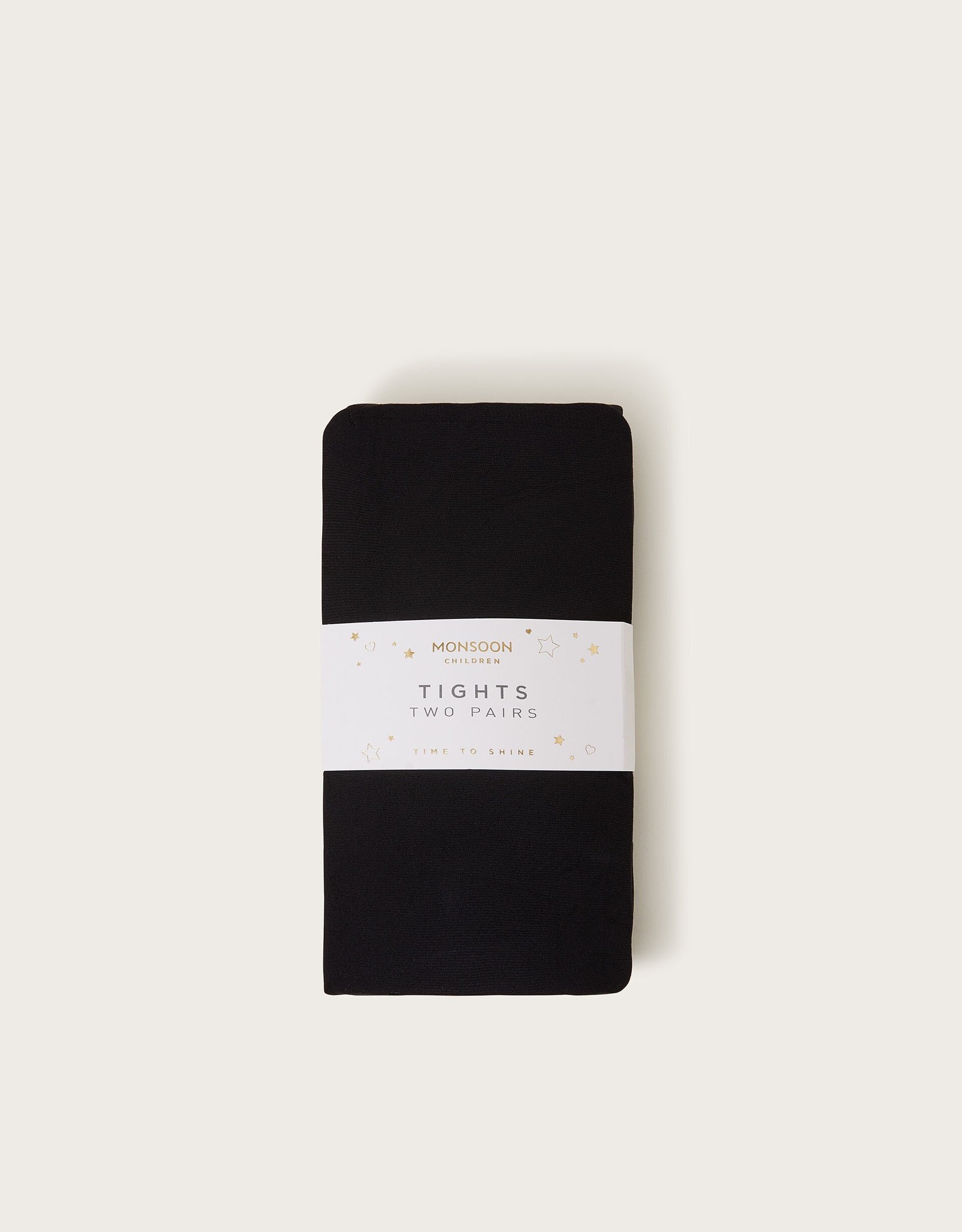 Monsoon Set hulahopki za devojčice, 2 para, Crni