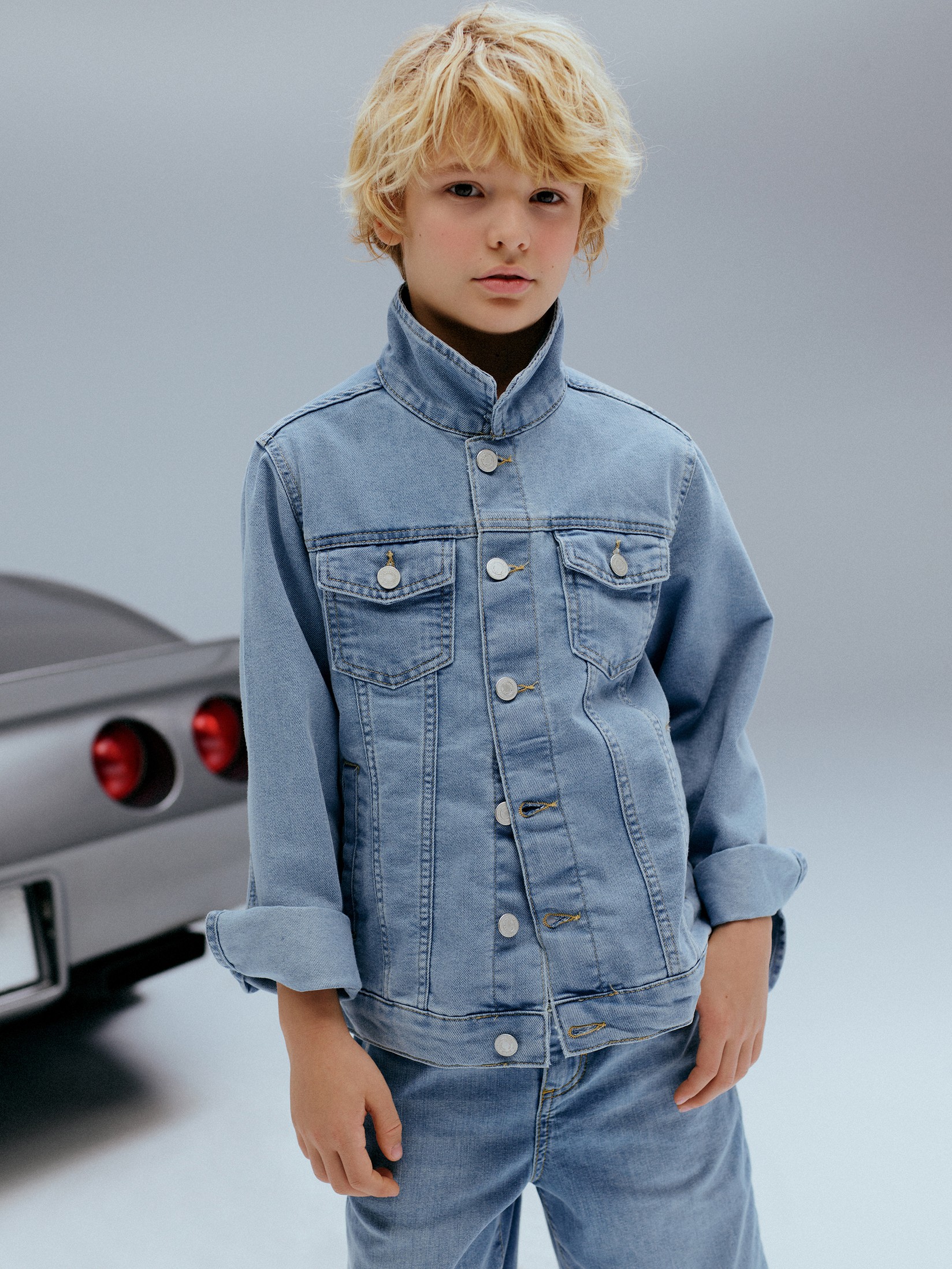 LC Waikiki Teksas jakna za dečake S44400Z4-311, Svetloplava