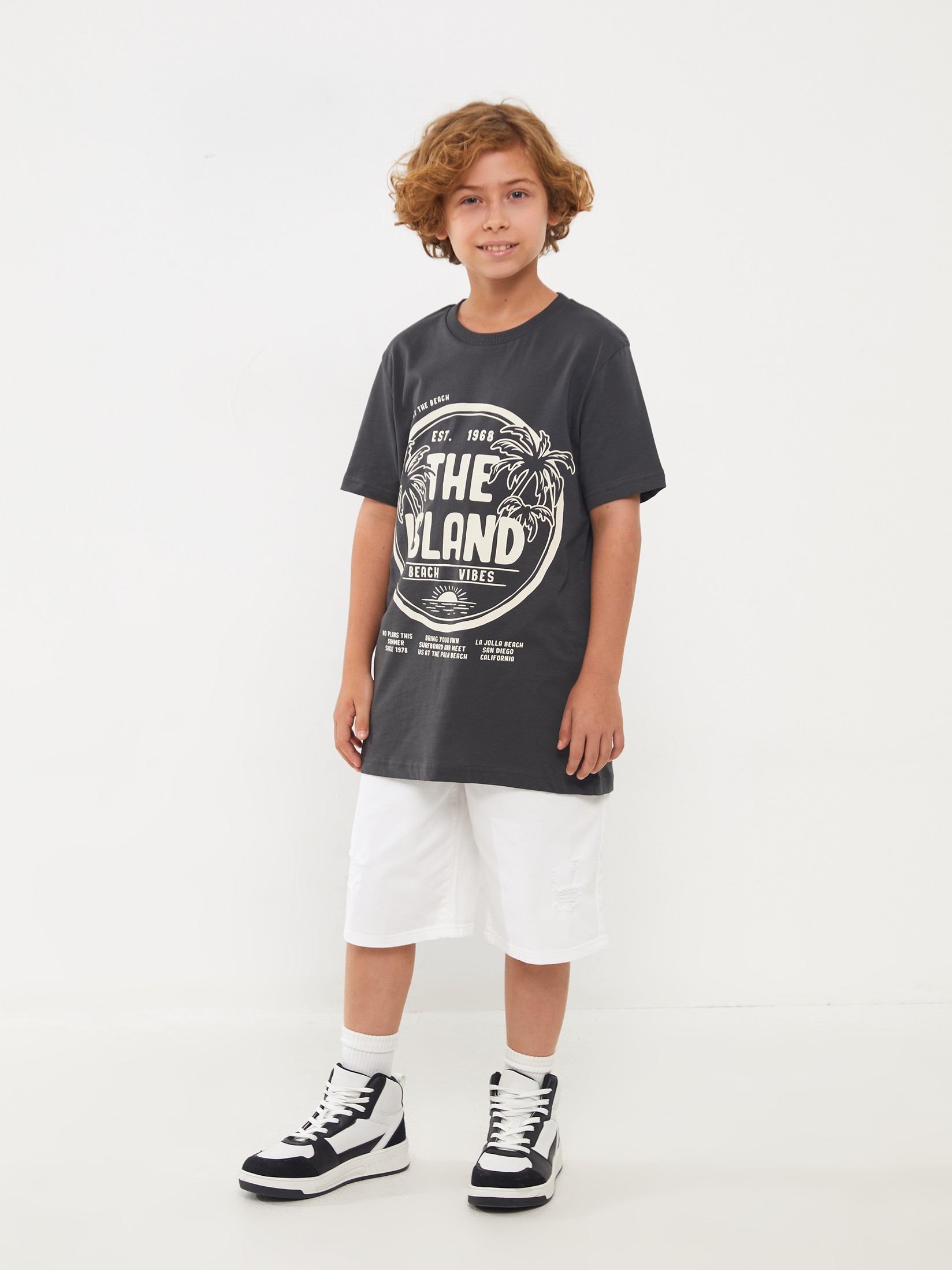 LC Waikiki Teksas šorc za dečake S3FH56Z4-844, Beli