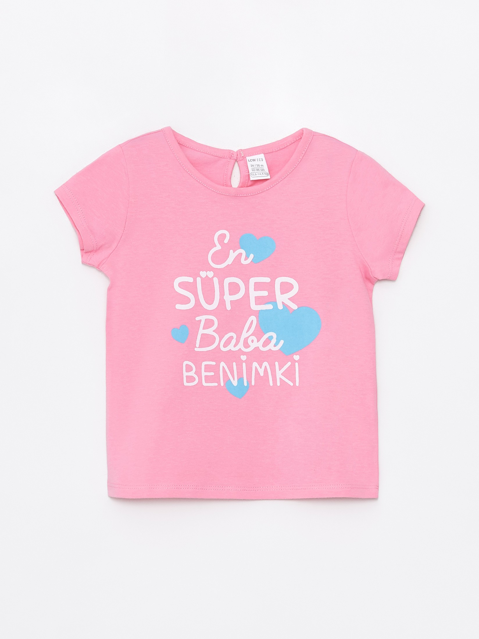 LC Waikiki Majica za devojčice S4DV57Z1-GEV, Roze