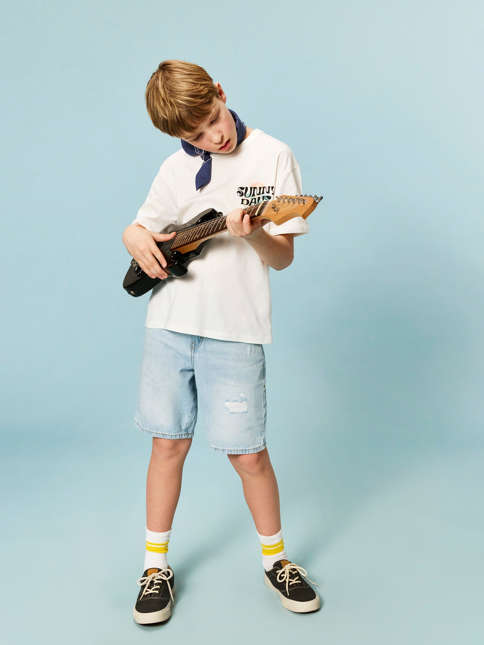 LC Waikiki Teksas šorc za dečake S4CB22Z4-507, Svetloplavi