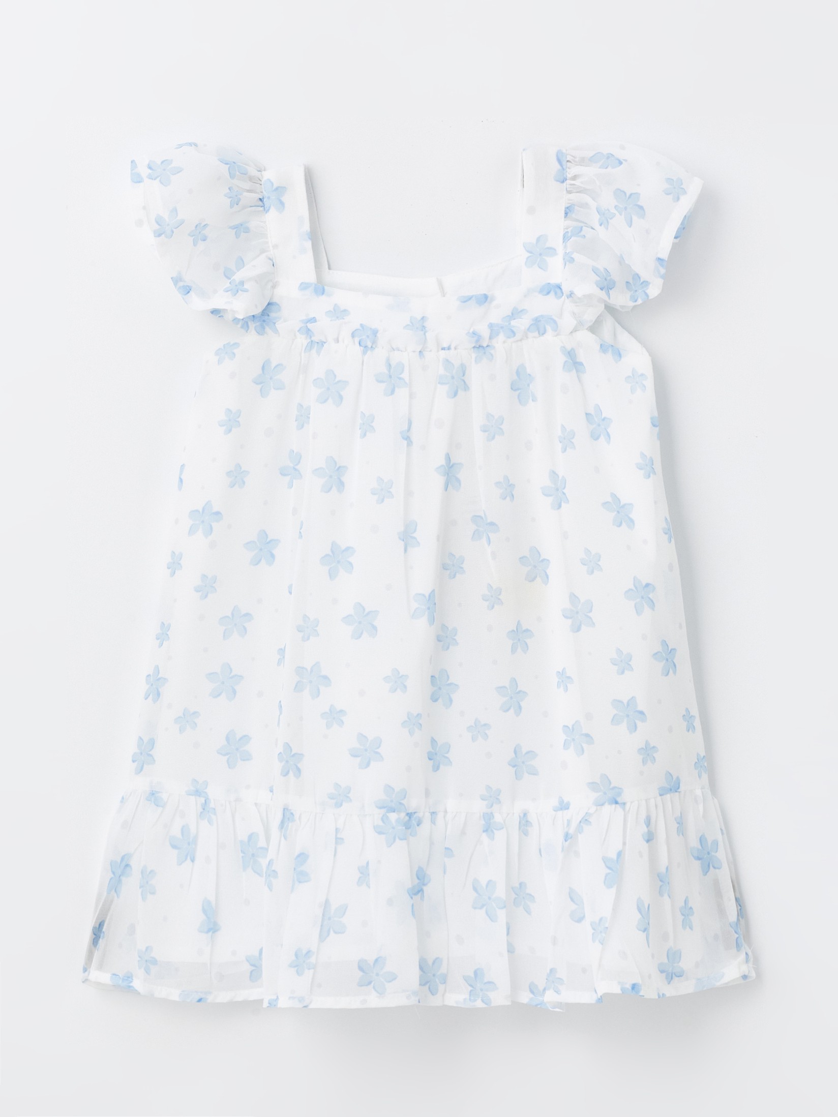 LC Waikiki Haljina za devojčice S4JK85Z1-LQQ, Belo-Plava