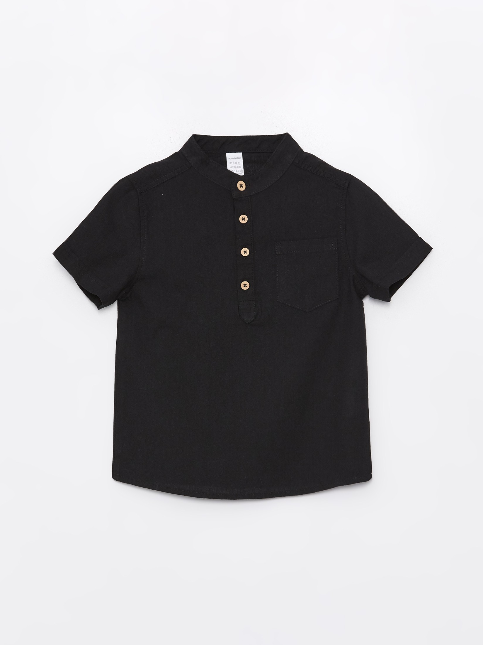 LC Waikiki Košulja za dečake S42489Z1-CVL, Crna