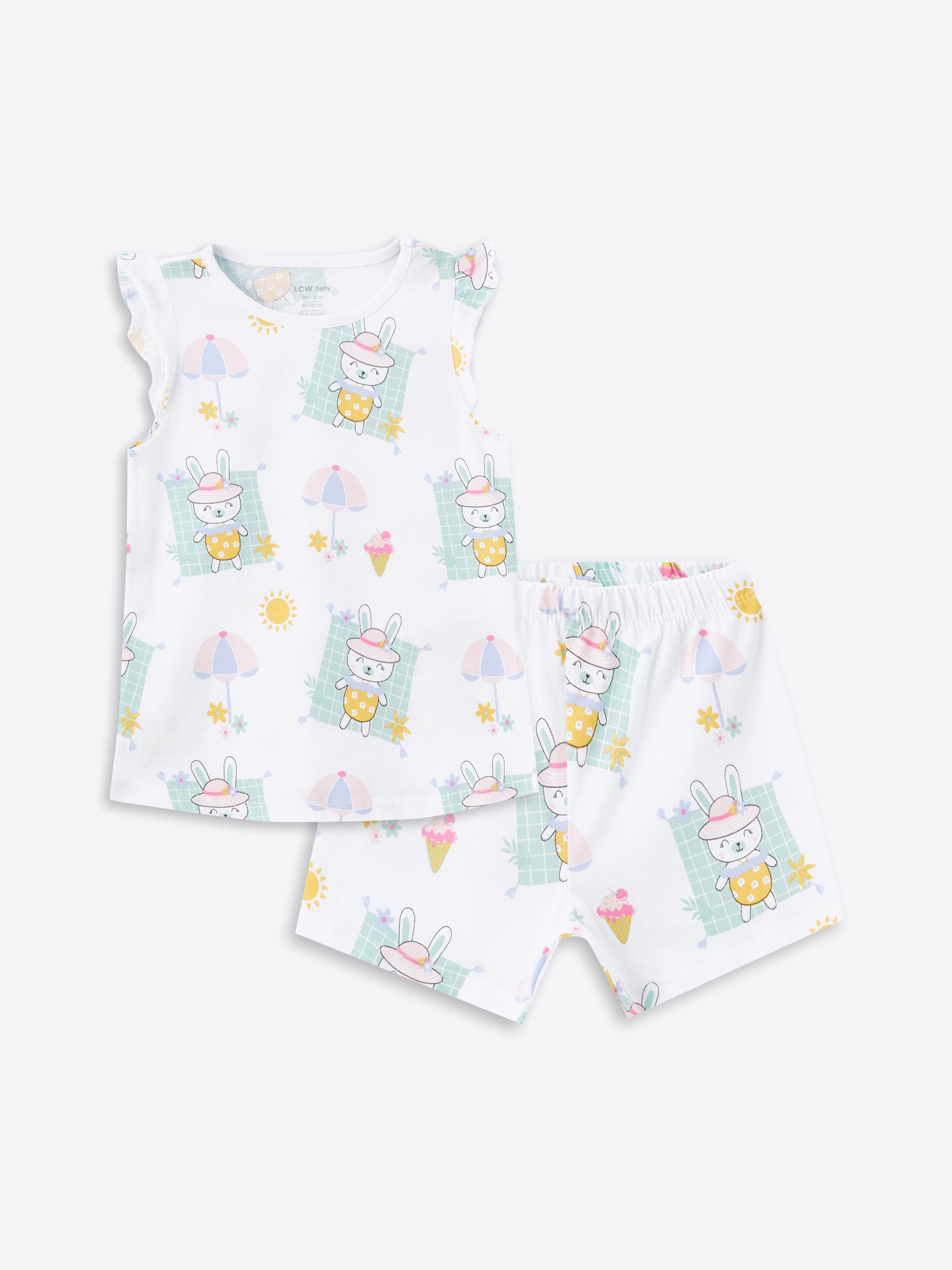 LC Waikiki Pidžama za devojčice S4EY70Z1-LRA, Beli