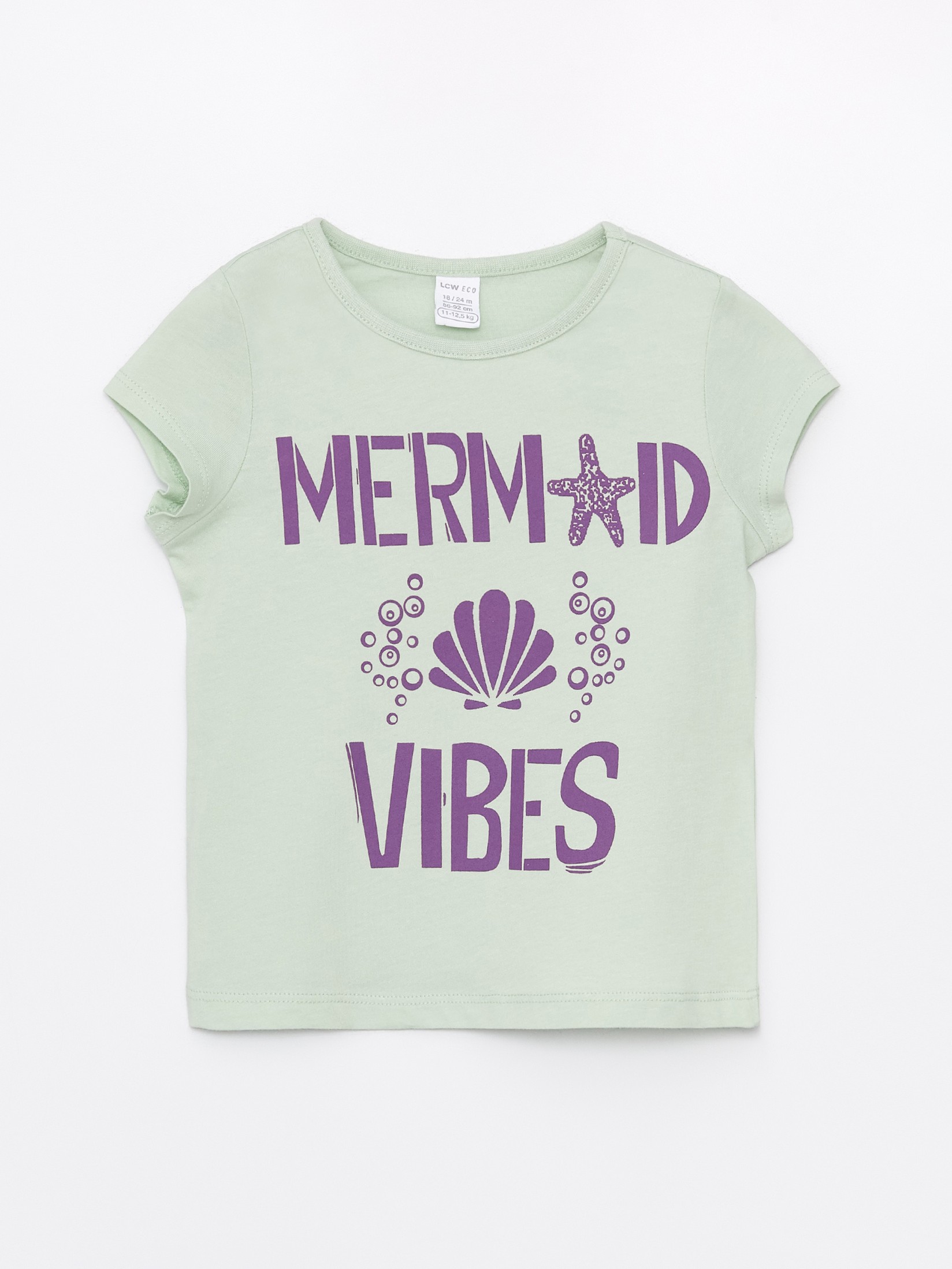 LC Waikiki Majica za devojčice S4JK40Z1-VKV, Svetlozelena