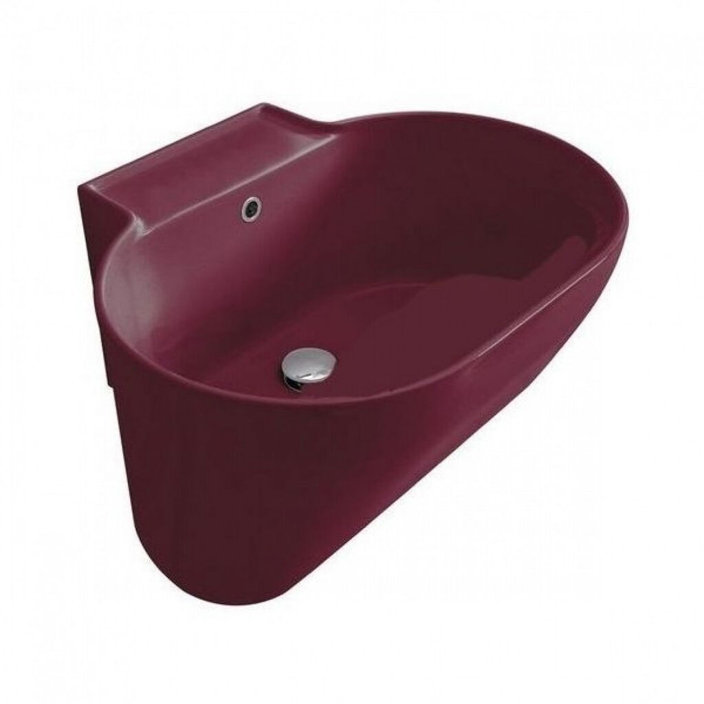 Colavene Lavabo Tina, 60x50x30 cm, Sjaj, Bordo