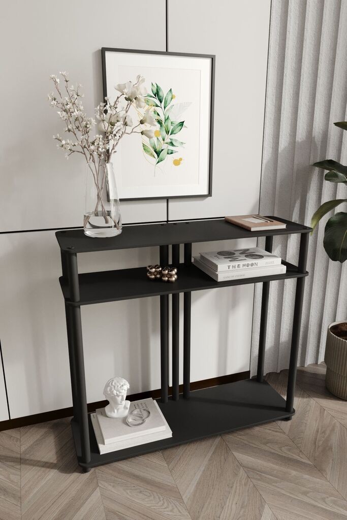 Hanah Home Komoda Garcia, 90x30x84 cm, Crna