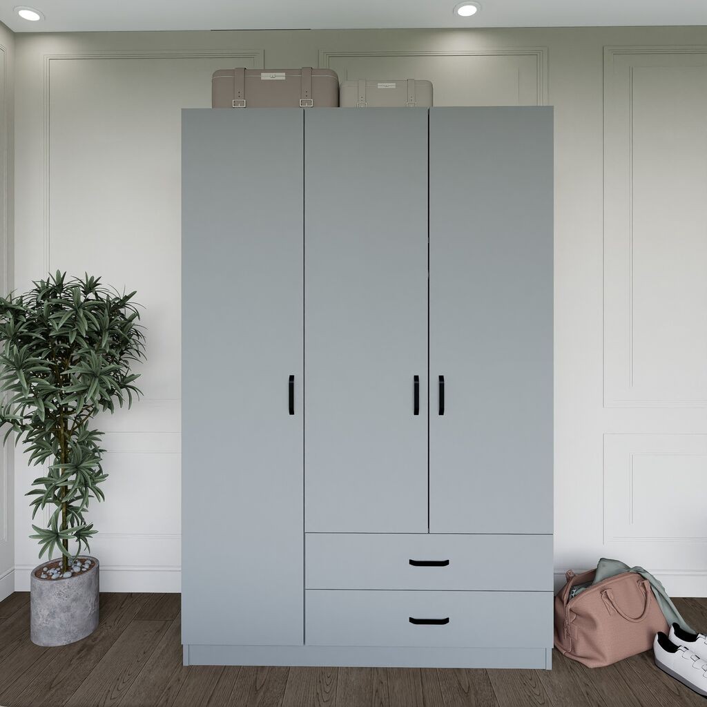 Hanah Home Garderober Yaman Luna 1600-037, 120x181x45 cm, Sivi