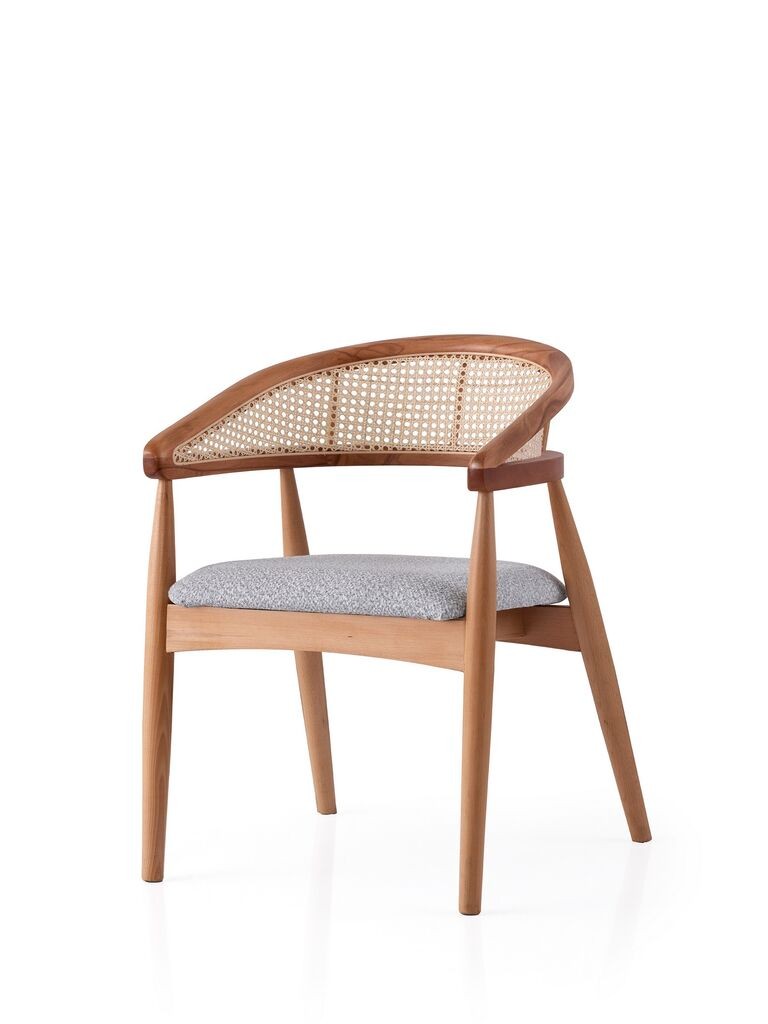 Hanah Home Trpezarijska stolica Atlas 4351, 53x75x53 cm,  Siva