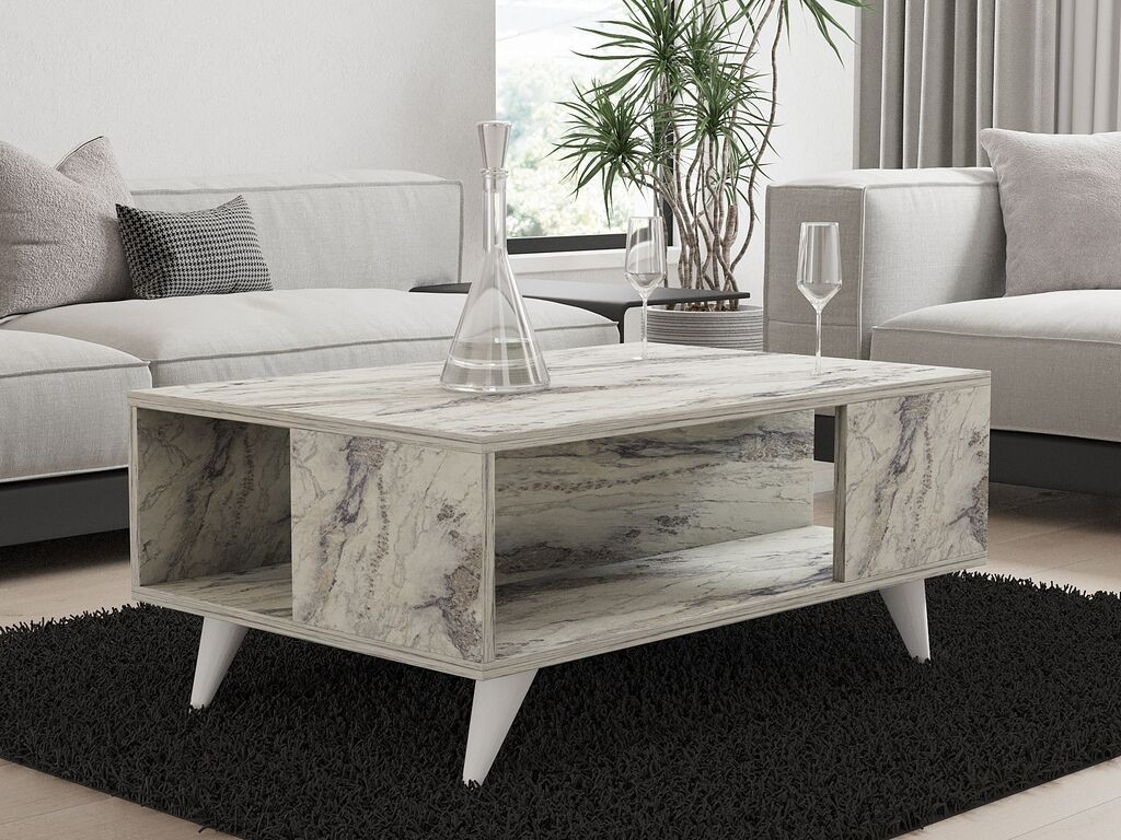 Hanah Home Klub sto Yuka, 90x39.5x60 cm, Prljavo beli