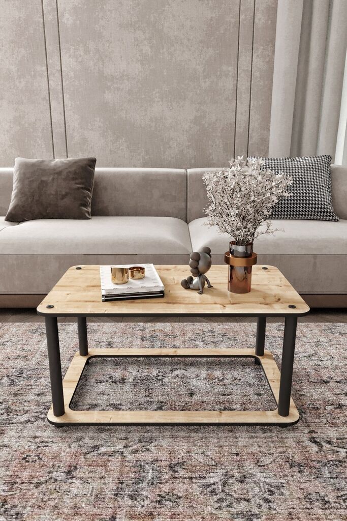 Hanah Home Klub sto Hole Rect, 70x38x42 cm, Krem