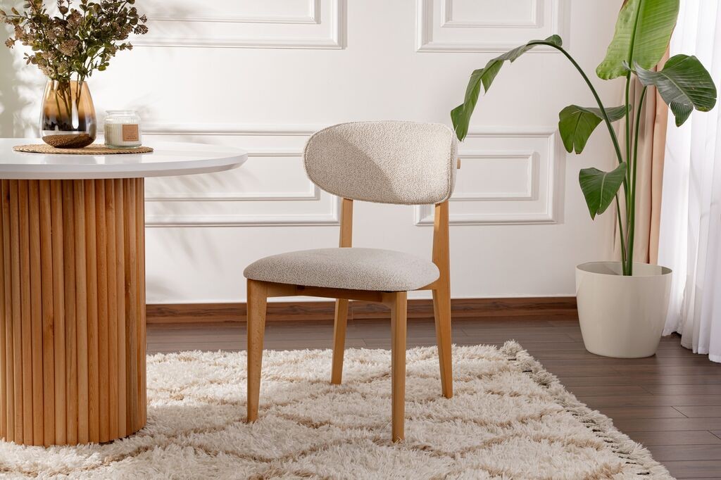 Hanah Home Set trpezarijskih stolica Lionte, 2 komada,  Prljavo Beli