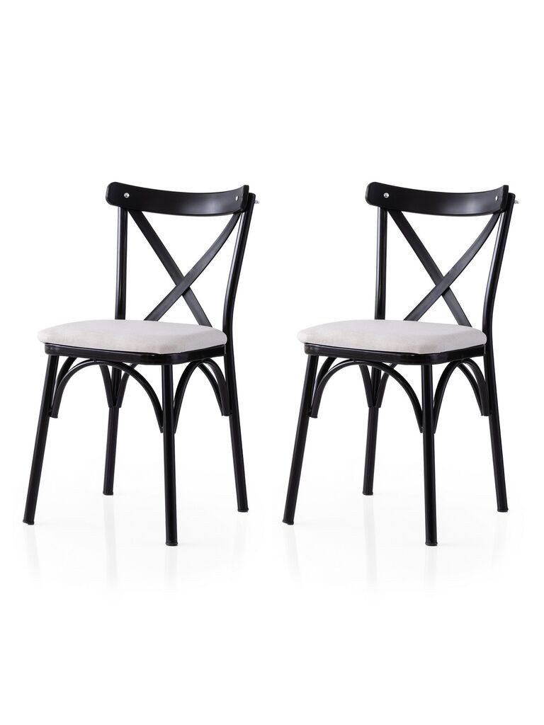 Hanah Home Set trpezarijskih stolica  Ekol 286 V2, 2 komada,  Beli