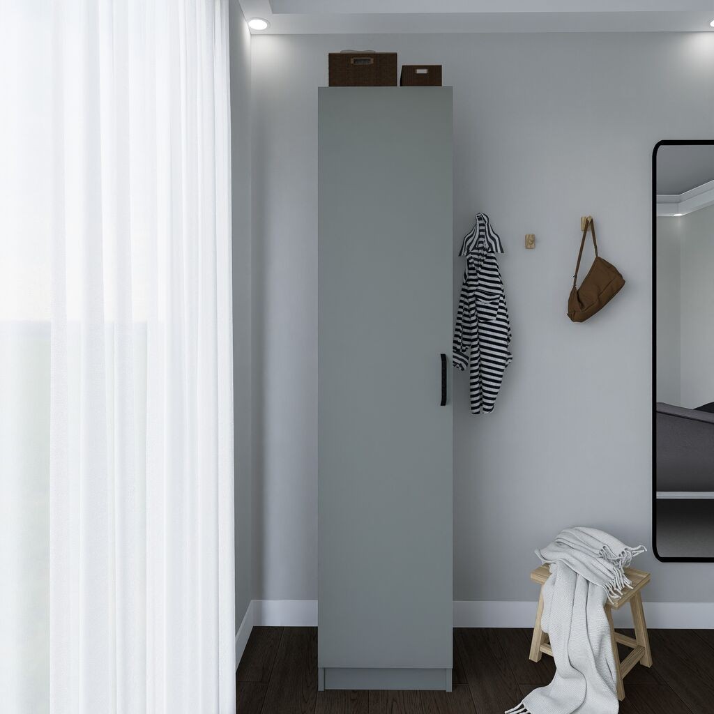 Hanah Home Garderober Yaman 1600-040, 40x182x47 cm, Sivi