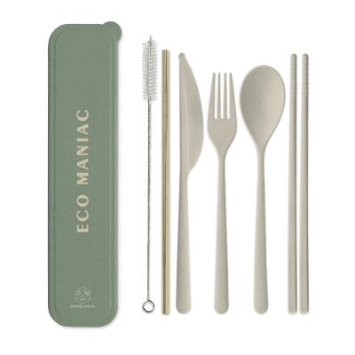 Set escajga Eco maniac, 8 delova, Zeleni