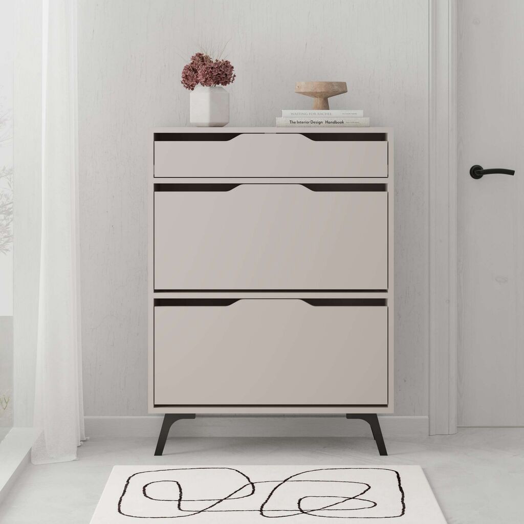 Hanah Home Cipelarnik Astat, 81.6x110x29.5 cm, Krem