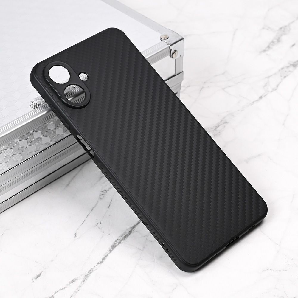 Carbon Fiber Maska za Samsung A075F Galaxy A07, Crna