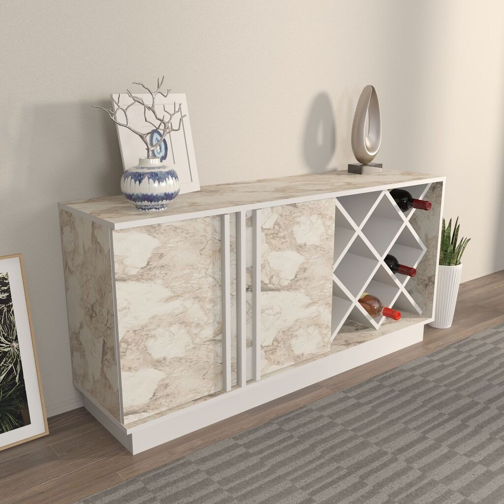 Hanah Home Komoda Luna, 70x40x148 cm, Krem