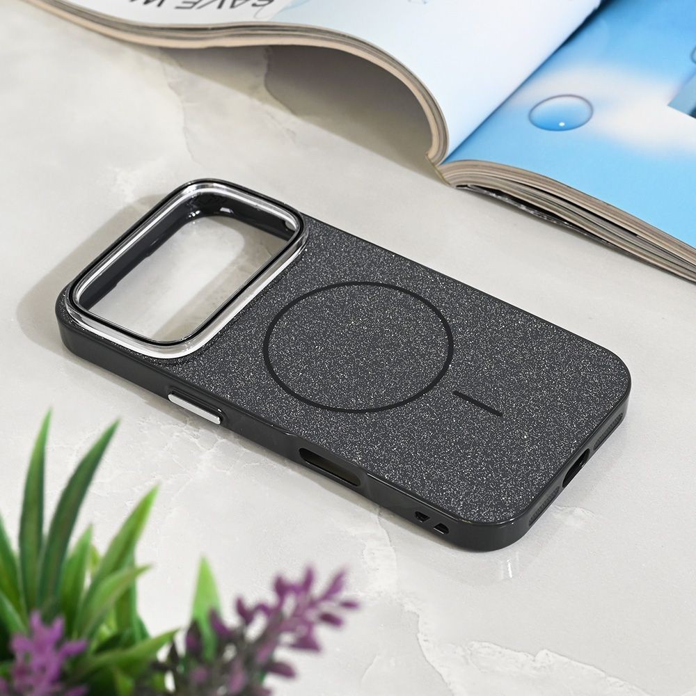 Maska za iPhone 17 Pro 6.3 Magsafe Sparkle Dust, Crna