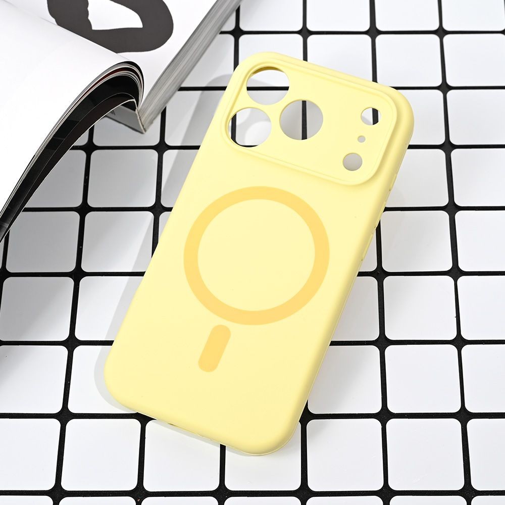 Maska za iPhone 17 Pro 6.3 Magsafe Pure color, Žuta