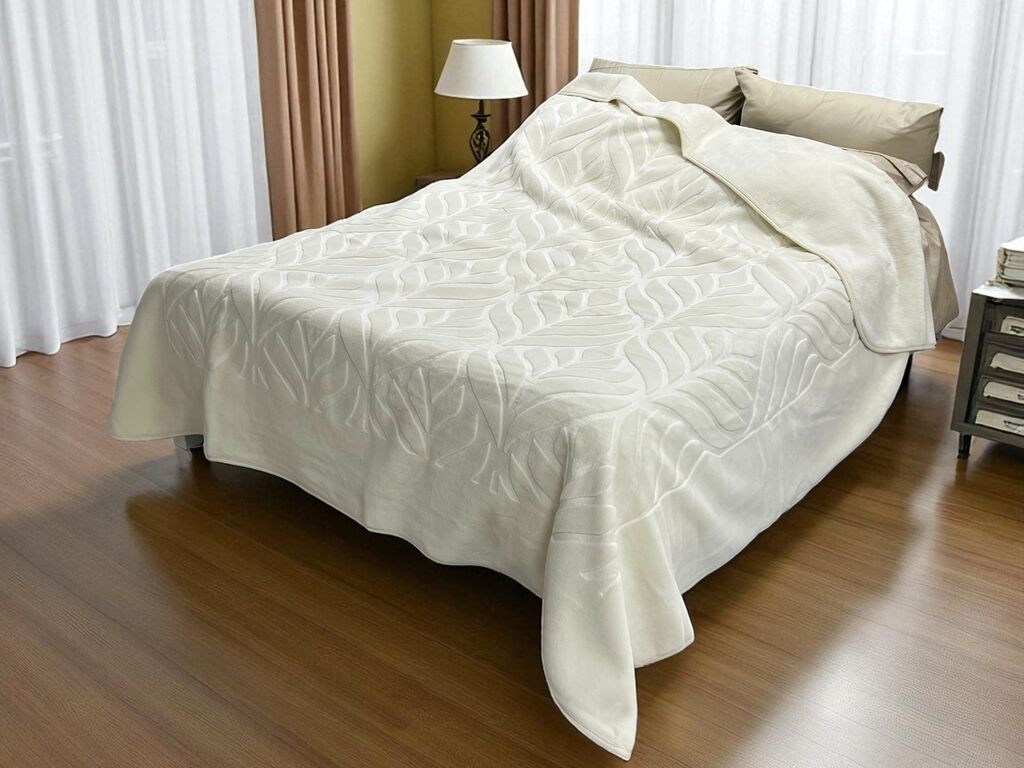 Viktorija Ćebe Merinos A13 Jovana, 220x240 cm, Prljavo belo