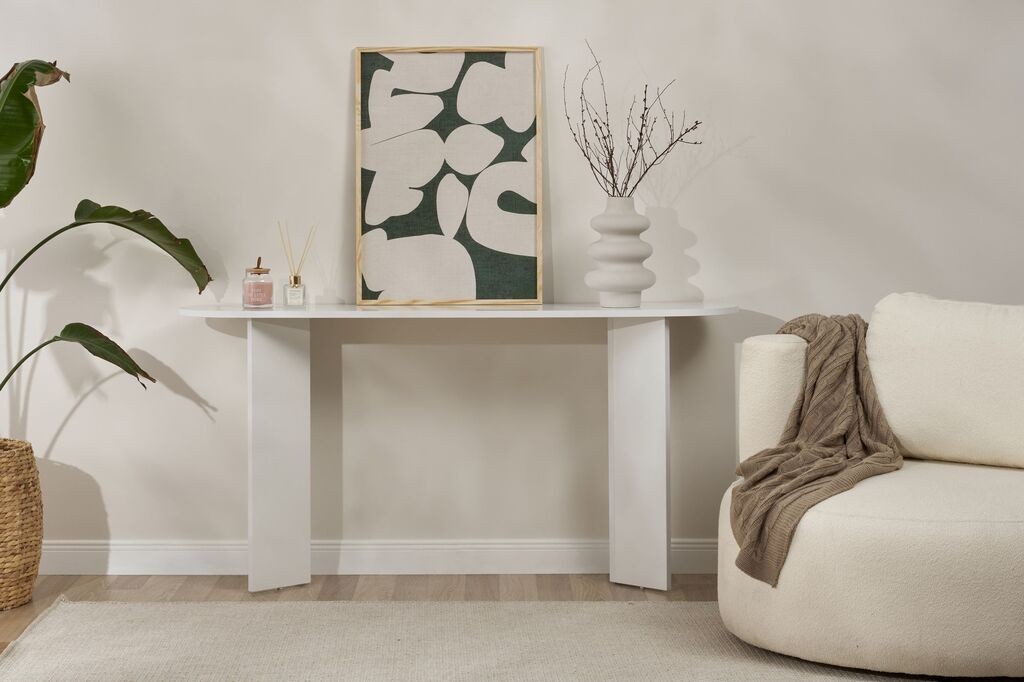 Hanah Home Konzola Sira, 75x35x150 cm, Bela