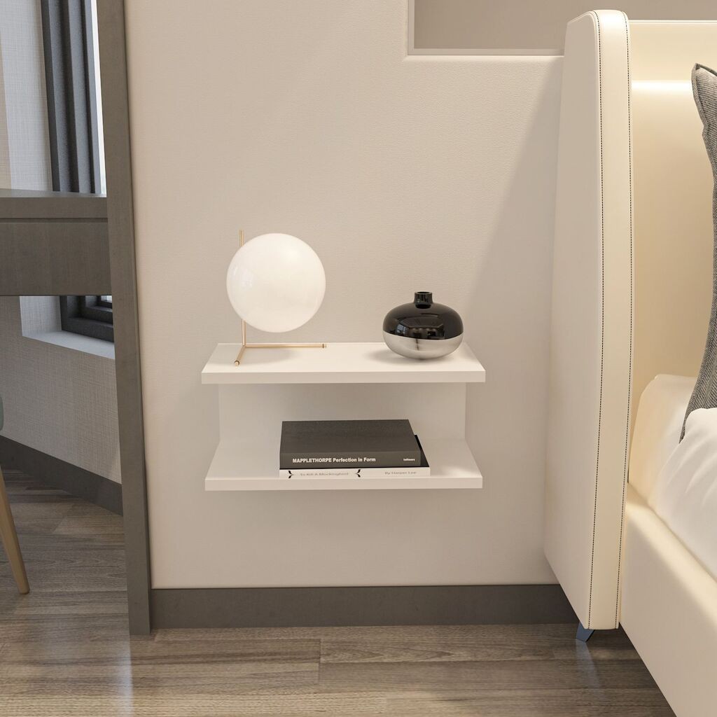 Hanah Home Noćni stočić Ramira, 45x19.6x23.8 cm, Beli