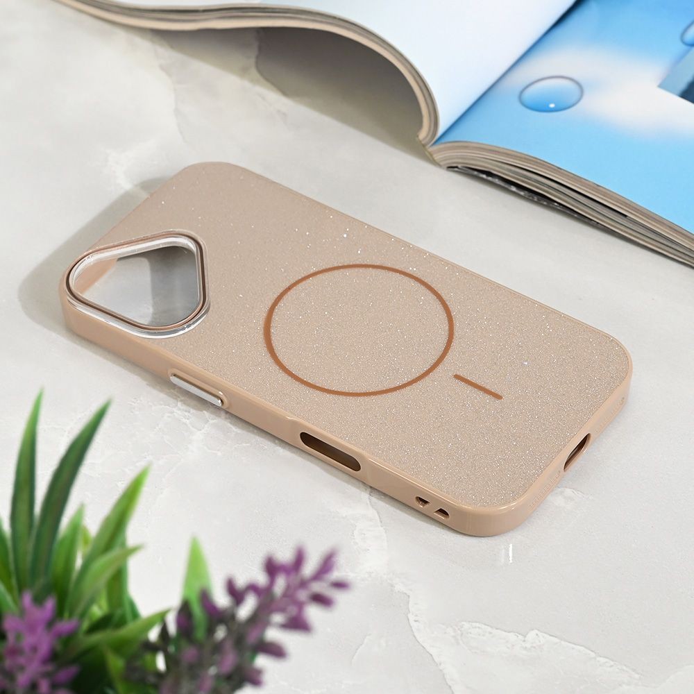 Maska za iPhone 17 6.3 Magsafe Sparkle Dust, Zlatne boje