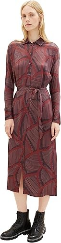 Tom Tailor 1037934 Ženska haljina, Bordo