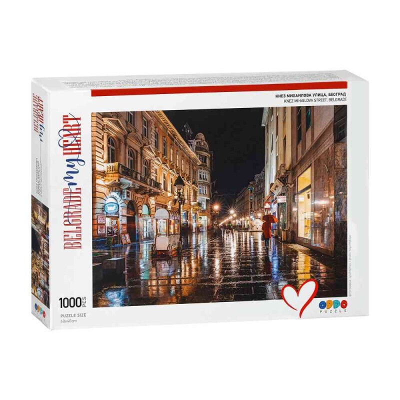 Oddo Puzzle Slagalica Knez Mihailova Puzzles Belgrade My Heart Collection slagalice 960476, 1000 delova